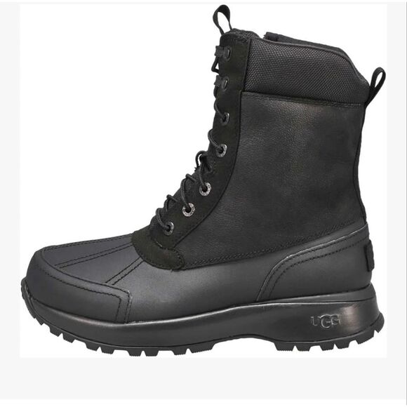 UGG $229 Emmett Duck Boot Hi Black Waterproof Cold Rated Men’s 11 NEW main image 5
